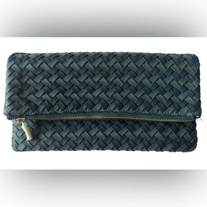 NEW Sole Society Marlee‎ Woven Clutch/Crossbody Bag in Navy